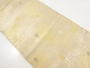 アンティーク　松青海波模様織り出し袋帯（材料）